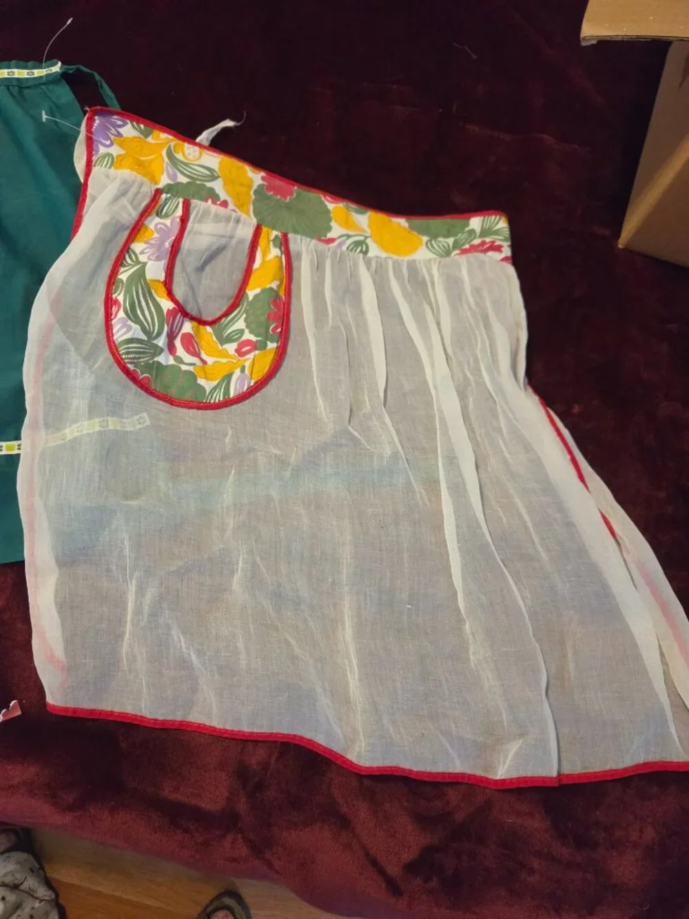vintage waste aprons set of three
